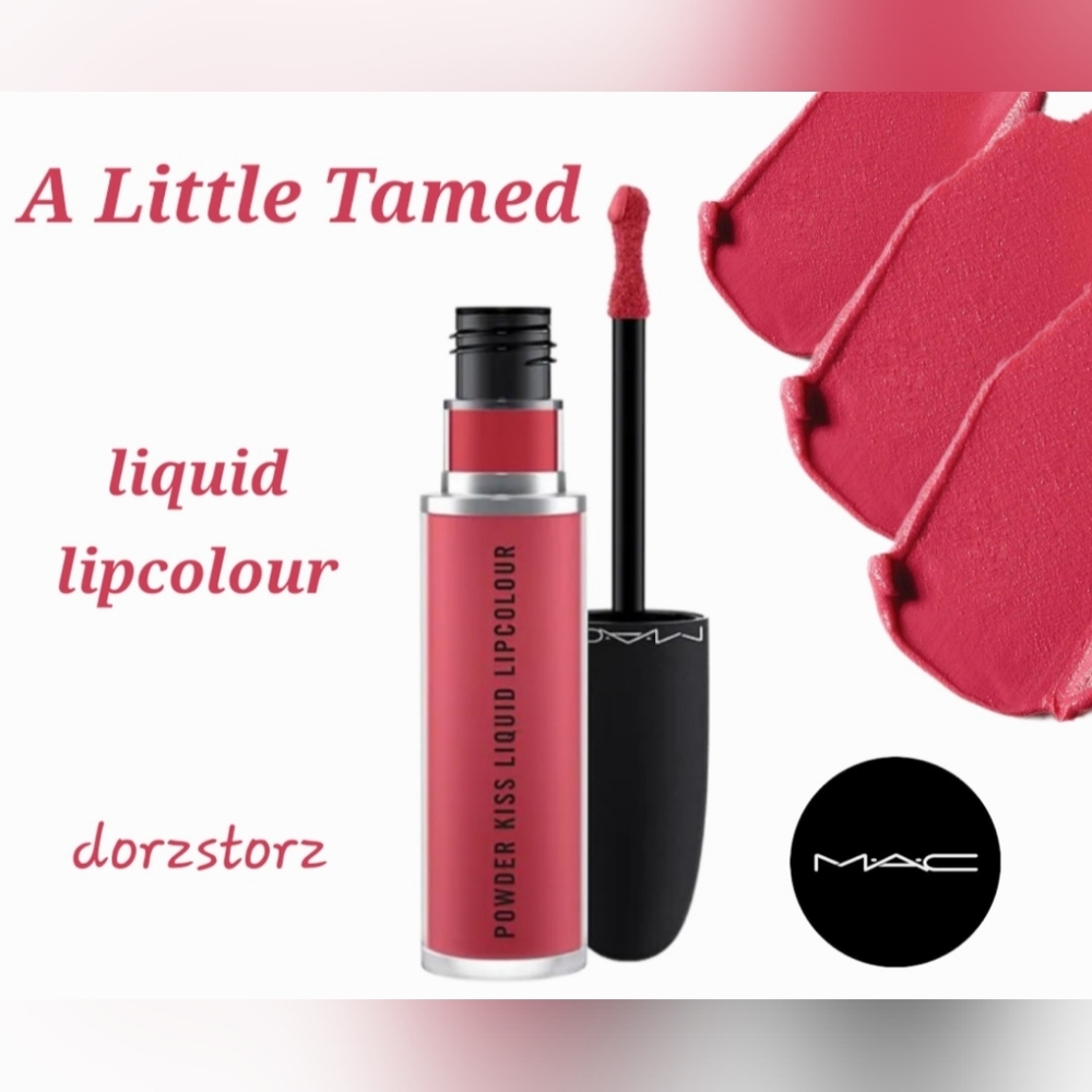 MAC Powder Kiss Liquid Lipcolour *A LITTLE TAMED* / 0.17 oz / New in box